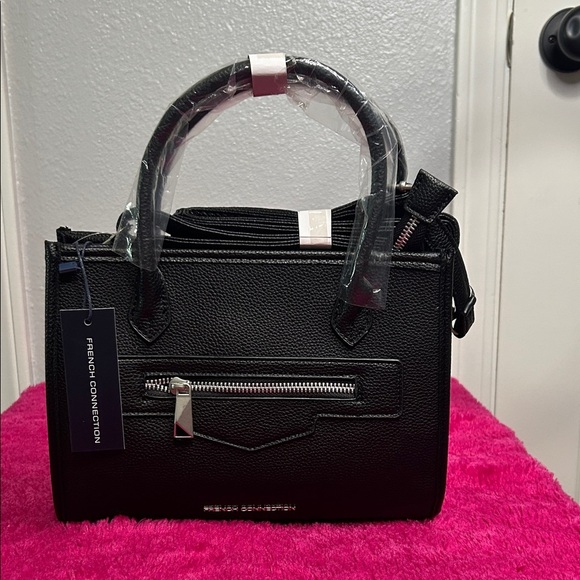 French Connection Black Satchel Bag/crossbody - Picture 1 of 3